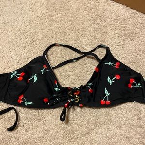 padded cherry bathing suit top